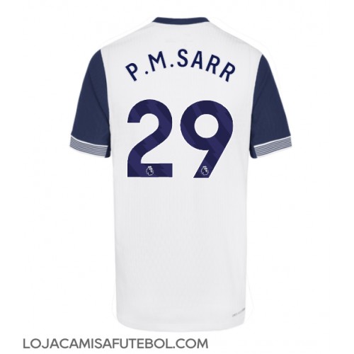 Camisa de Futebol Tottenham Hotspur Pape Matar Sarr #29 Equipamento Principal 2024-25 Manga Curta